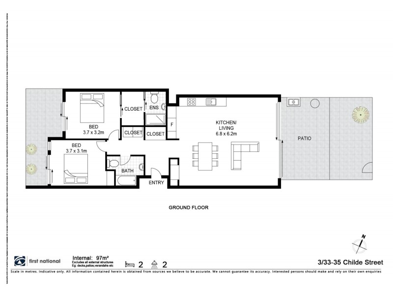 3/33-35 Childe Street, Byron Bay NSW 2481 Floorplan