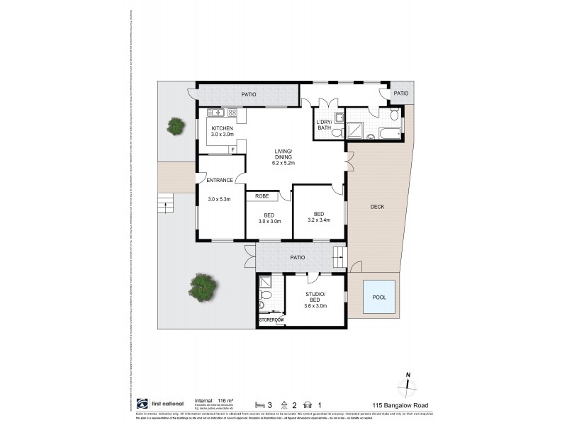 115 Bangalow Road, Byron Bay NSW 2481 Floorplan