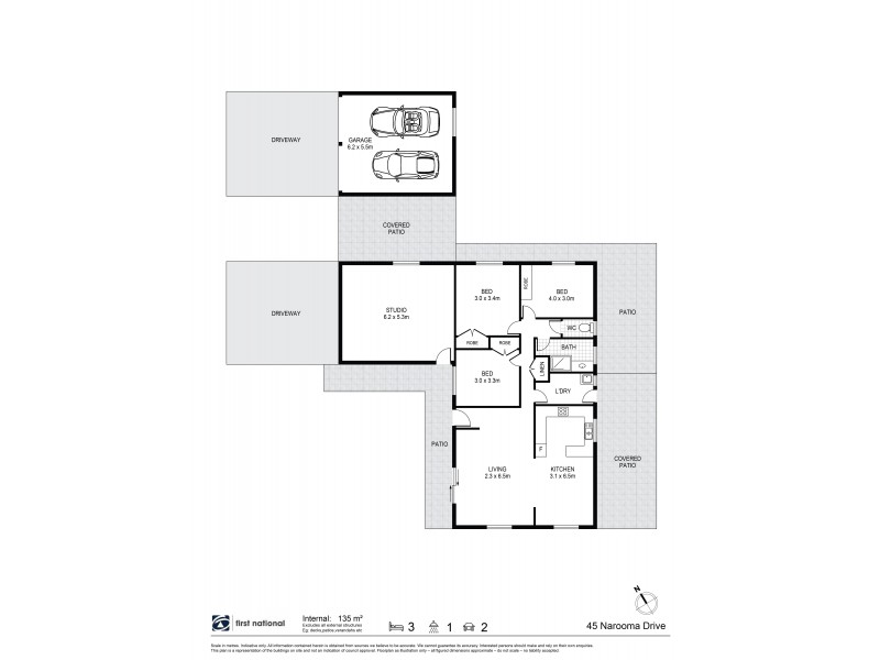 45 Narooma Drive, Ocean Shores NSW 2483 Floorplan