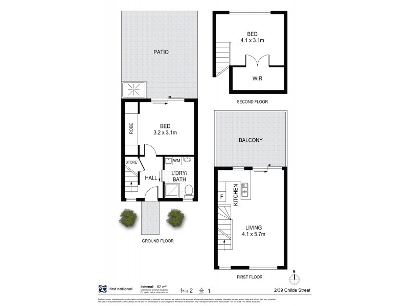 2/39 Childe Street, Byron Bay NSW 2481 Floorplan