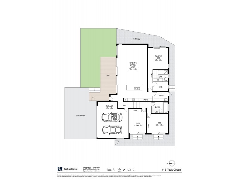 41B Teak Circuit, Suffolk Park NSW 2481 Floorplan