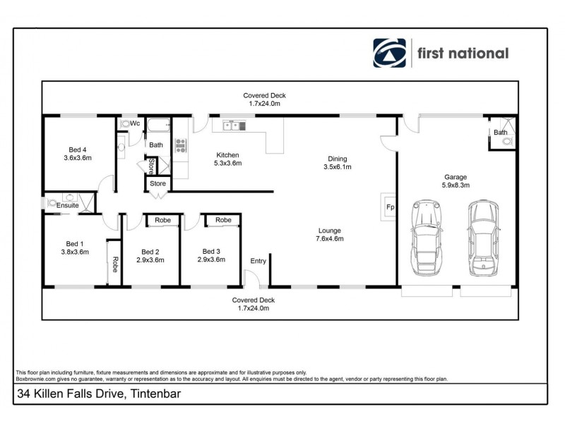 34 Killen Falls Drive, Tintenbar NSW 2478 Floorplan