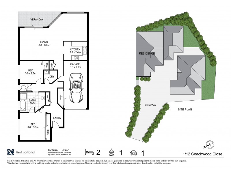 1/12 Coachwood Close, Byron Bay NSW 2481 Floorplan