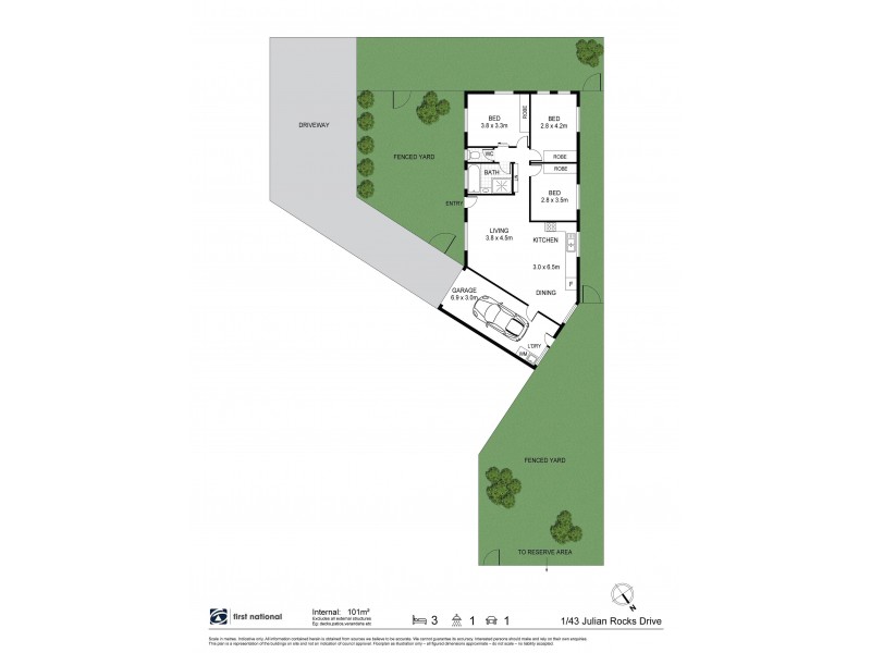 1/43 Julian Rocks Drive, Byron Bay NSW 2481 Floorplan