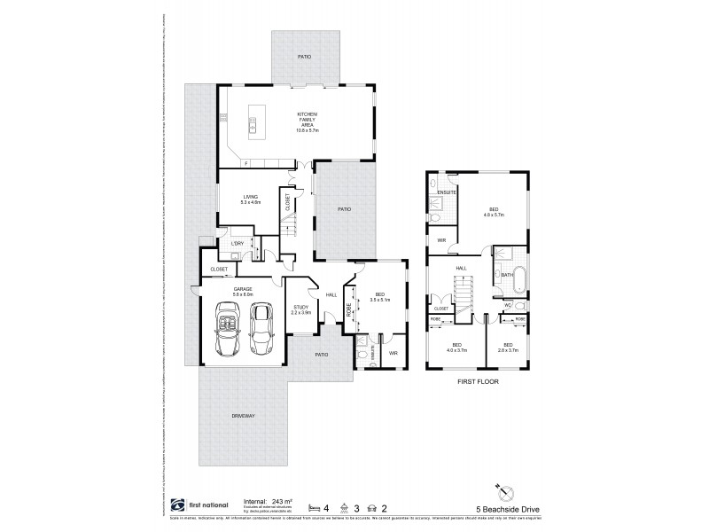 5 Beachside Drive, Suffolk Park NSW 2481 Floorplan