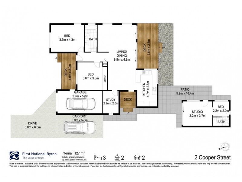 2 Cooper Street, Byron Bay NSW 2481 Floorplan
