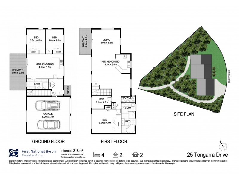 25 Tongarra Drive, Ocean Shores NSW 2483 Floorplan