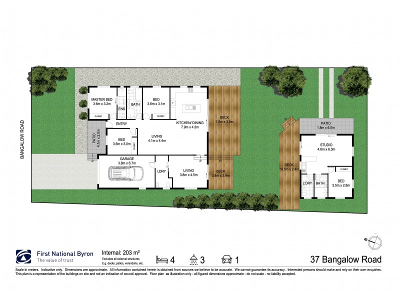 37 Bangalow Road, Byron Bay NSW 2481 Floorplan