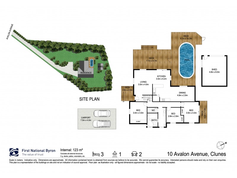 10 Avalon Avenue, Clunes NSW 2480 Floorplan