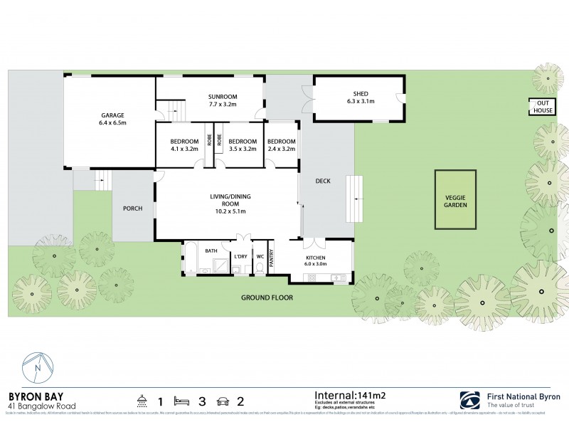 41 Bangalow Road, Byron Bay NSW 2481 Floorplan