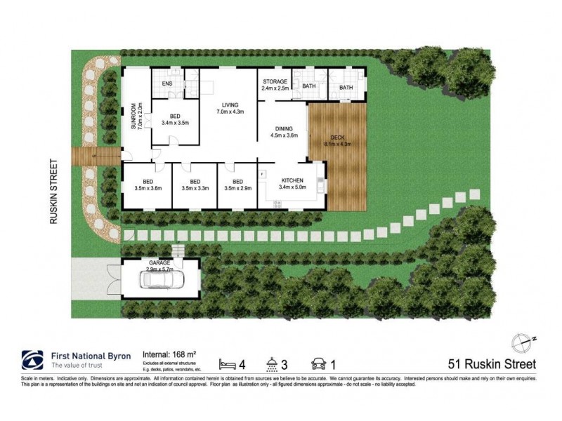 51 Ruskin Street, Byron Bay NSW 2481 Floorplan