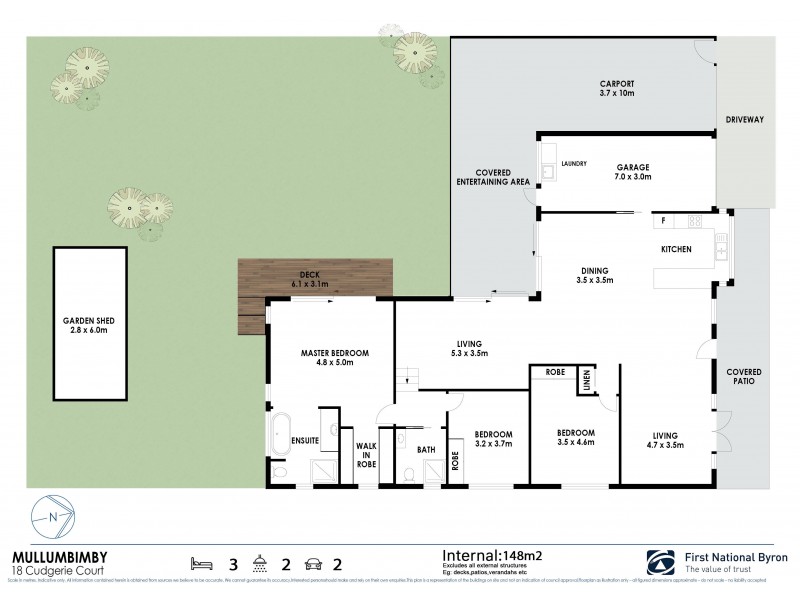 18 Cudgerie Court, Mullumbimby NSW 2482 Floorplan