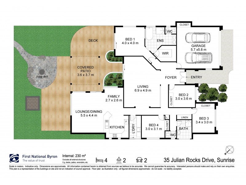 35 Julian Rocks Drive, Byron Bay NSW 2481 Floorplan