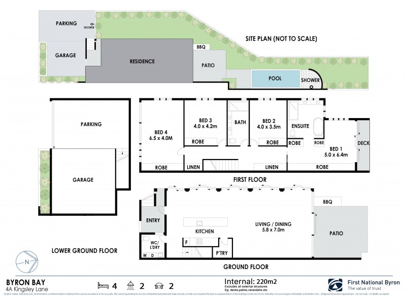 4 Kingsley Lane, Byron Bay NSW 2481 Floorplan