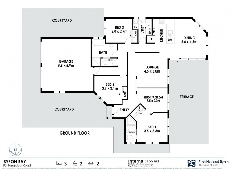 90 Bangalow Road, Byron Bay NSW 2481 Floorplan