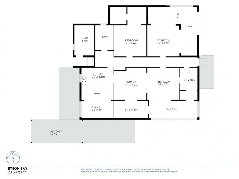 70 Butler Street, Byron Bay NSW 2481 Floorplan