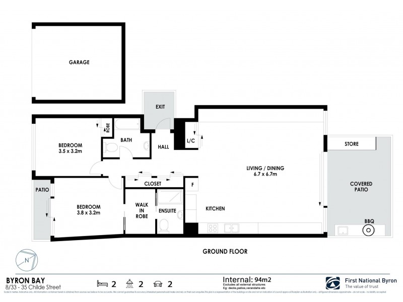 8/33-35 Childe Street, Byron Bay NSW 2481 Floorplan