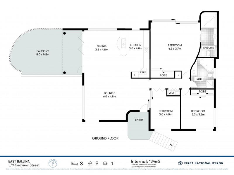 2/9 Seaview Street, East Ballina NSW 2478 Floorplan