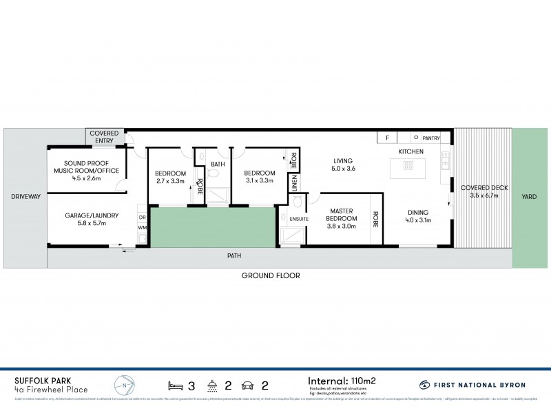 4A Firewheel Place, Suffolk Park NSW 2481 Floorplan