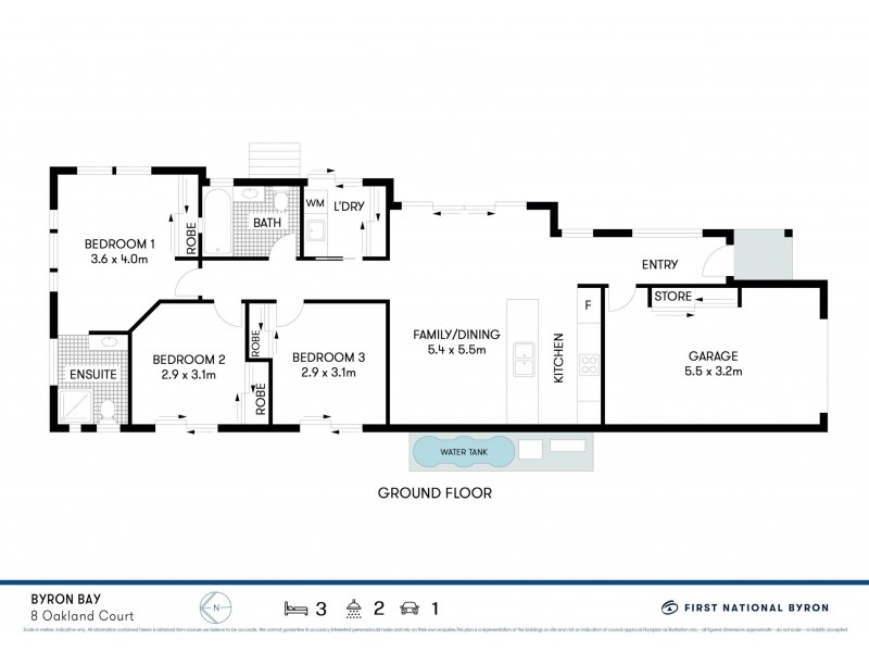 8 Oakland Court, Byron Bay NSW 2481 Floorplan