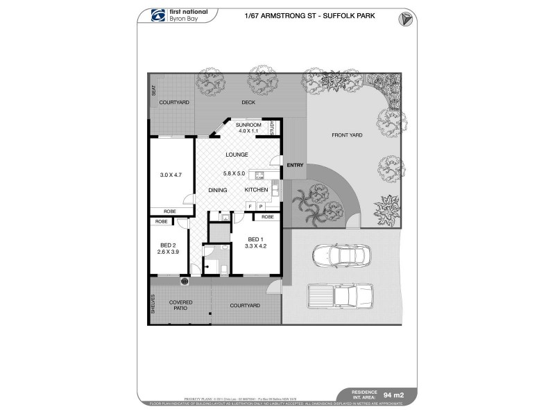 1/67 Armstrong Street, Suffolk Park NSW 2481 Floorplan