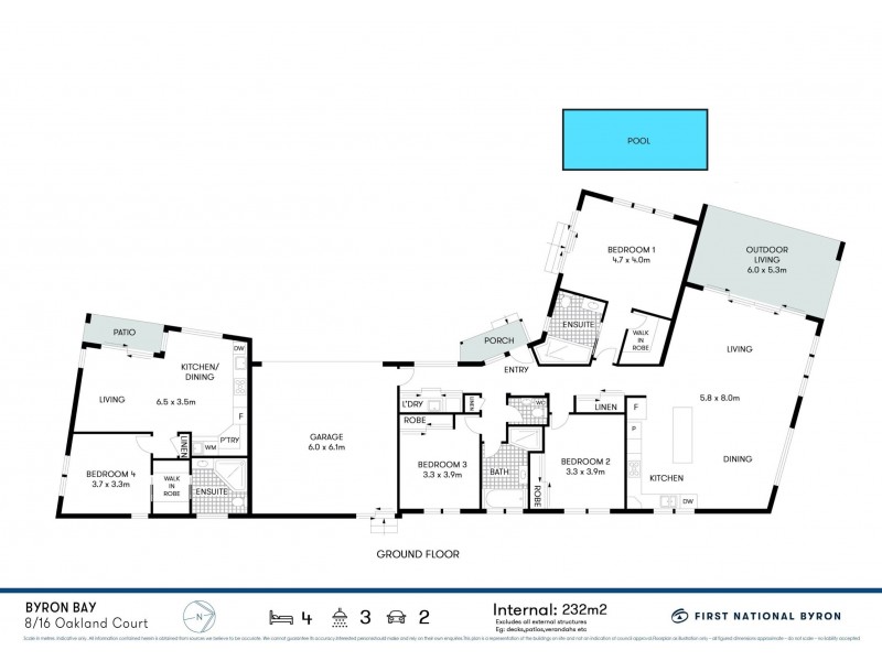 8/16 Oakland Court, Byron Bay NSW 2481 Floorplan