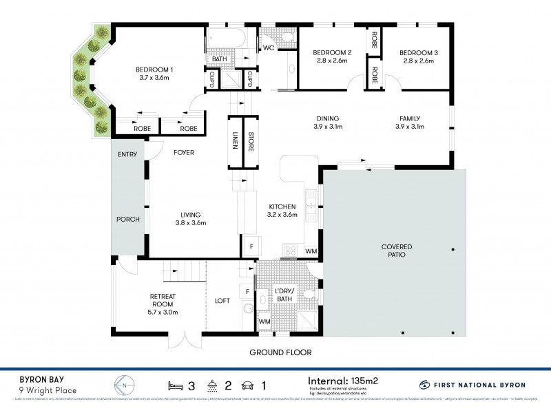 9 Wright Place, Byron Bay NSW 2481 Floorplan