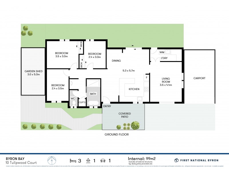 10 Tulipwood Court, Suffolk Park NSW 2481 Floorplan