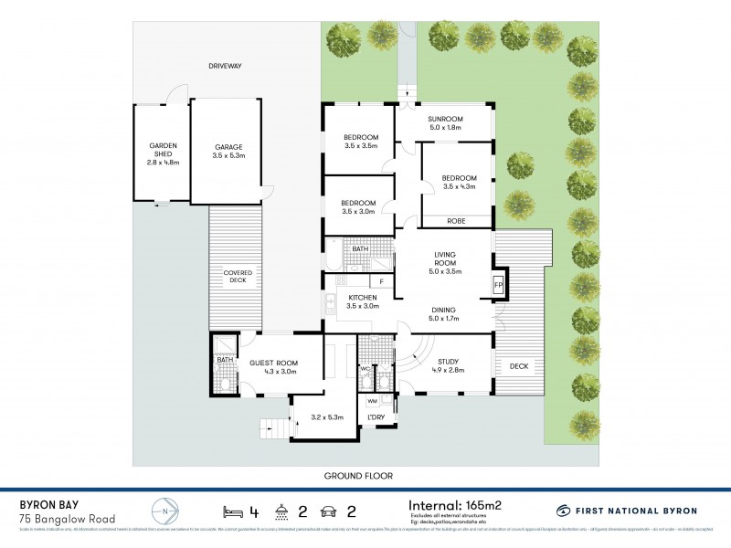 75 Bangalow Road, Byron Bay NSW 2481 Floorplan