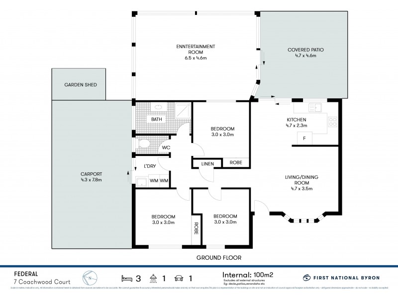 7 Coachwood Court, Federal NSW 2480 Floorplan