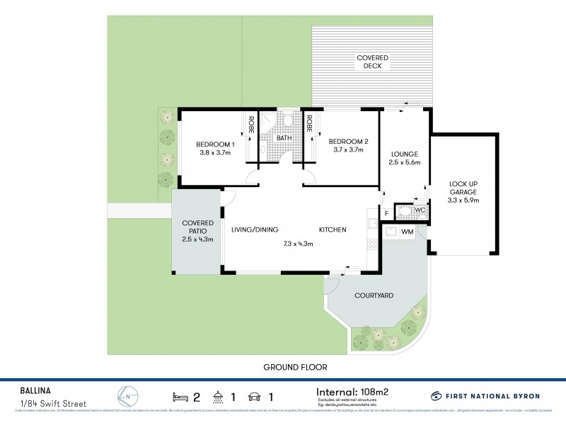 1/84 Swift Street, Ballina NSW 2478 Floorplan