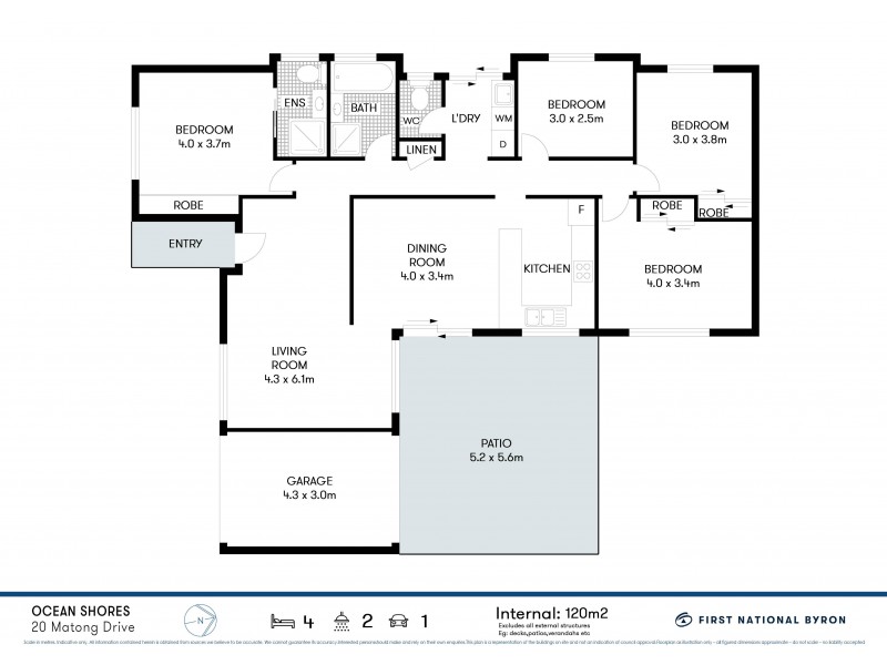 20 Matong Drive, Ocean Shores NSW 2483 Floorplan