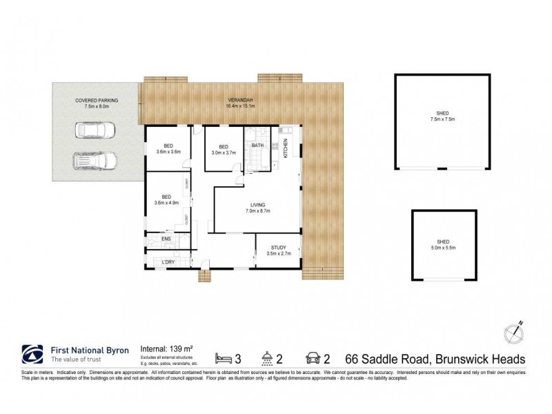66 The Saddle Road, Brunswick Heads NSW 2483 Floorplan