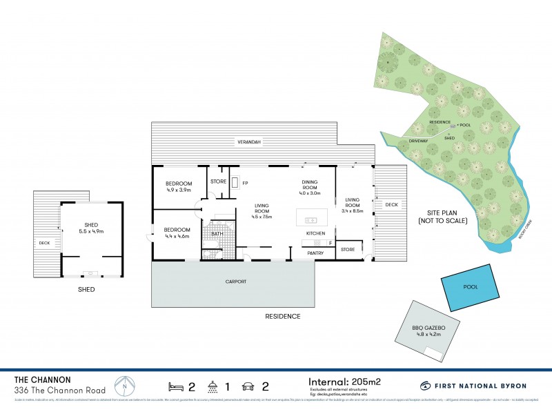 336 The Channon Road, The Channon NSW 2480 Floorplan