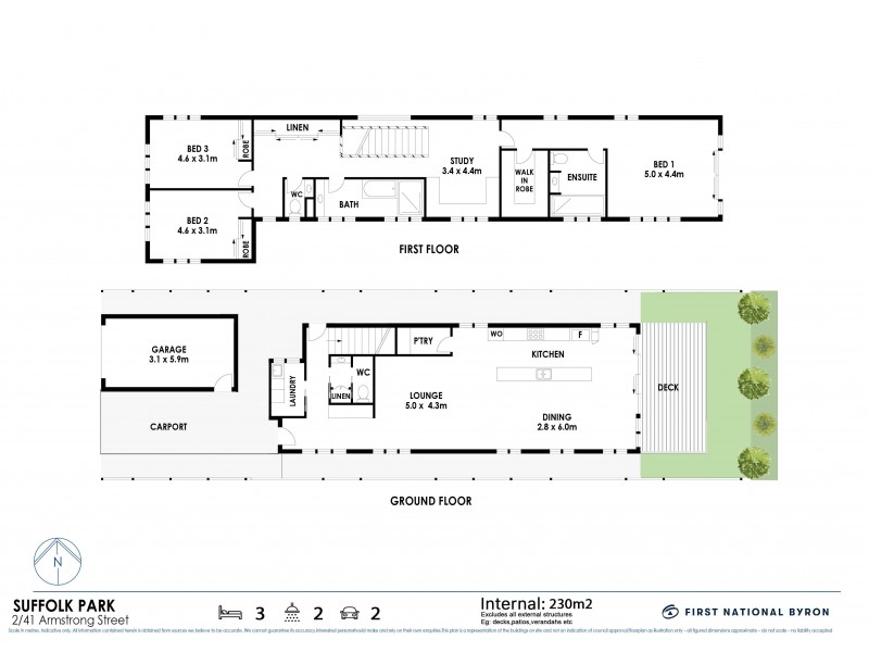 2/41 Armstrong Street, Suffolk Park NSW 2481 Floorplan