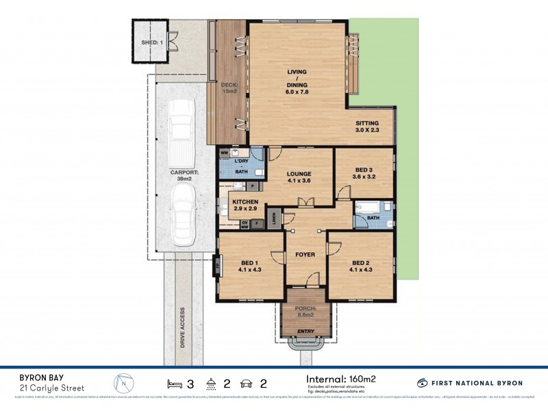 21 Carlyle Street, Byron Bay NSW 2481 Floorplan