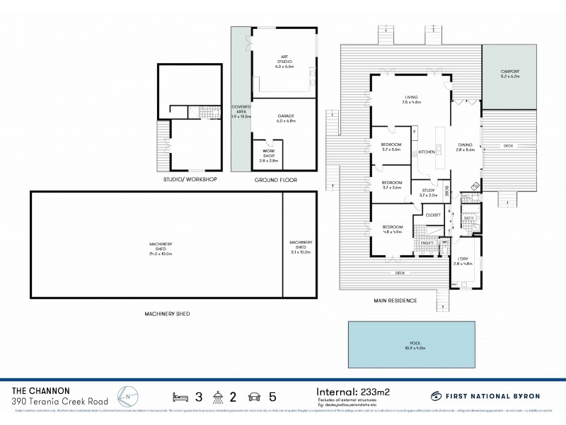 390 Terania Creek Road, The Channon NSW 2480 Floorplan
