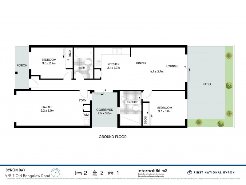 4/5-7 Old Bangalow Road, Byron Bay NSW 2481 Floorplan