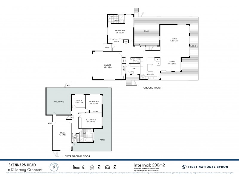 6 Killarney Crescent, Skennars Head NSW 2478 Floorplan