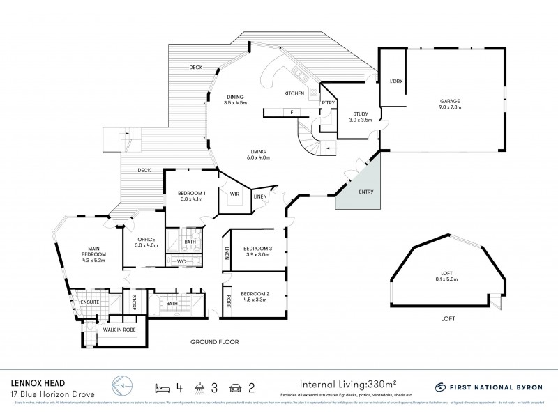 17 Blue Horizon Drive, Lennox Head NSW 2478 Floorplan
