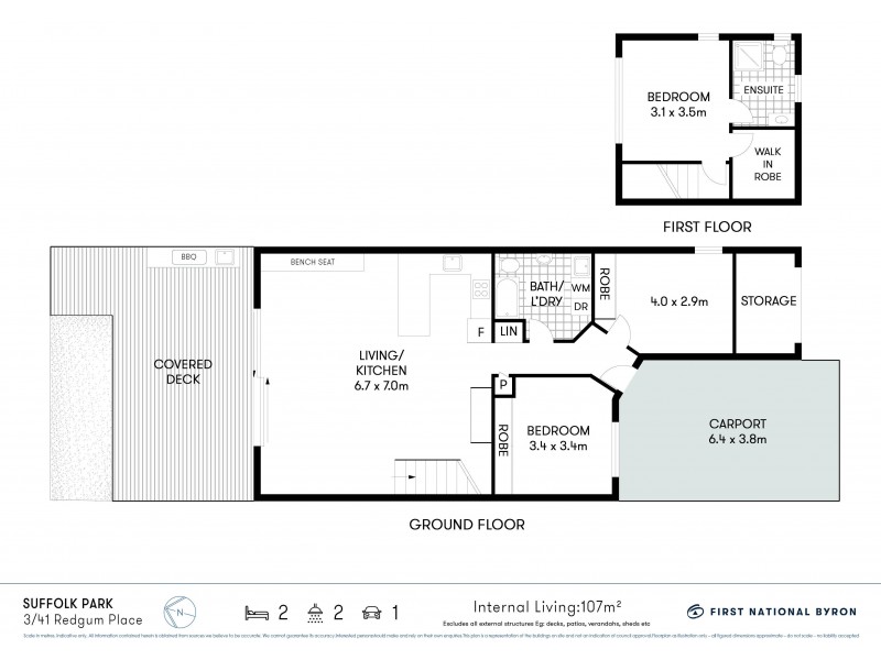 3/41 Redgum Place, Suffolk Park NSW 2481 Floorplan