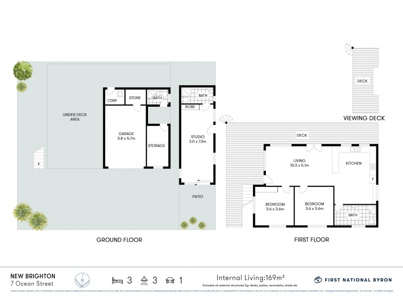 7 Ocean Avenue, New Brighton NSW 2483 Floorplan
