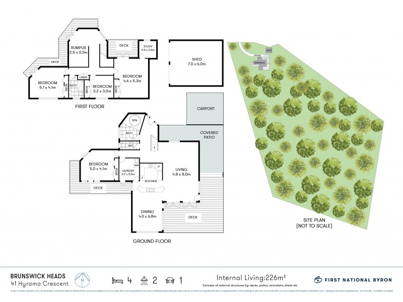 41 Hyrama Crescent, Brunswick Heads NSW 2483 Floorplan