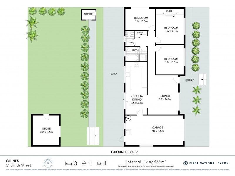 21 Smith Street, Clunes NSW 2480 Floorplan
