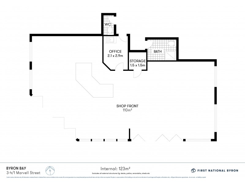 3-4/1 Marvell Street, Byron Bay NSW 2481 Floorplan