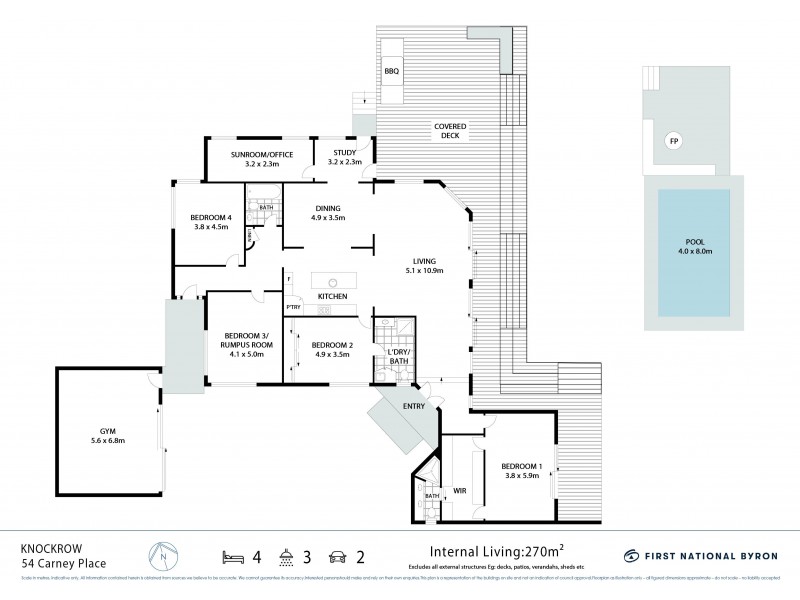 54 Carney Place, Knockrow NSW 2479 Floorplan