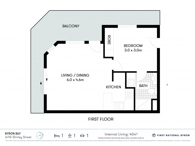 6/45 Shirley Street, Byron Bay NSW 2481 Floorplan