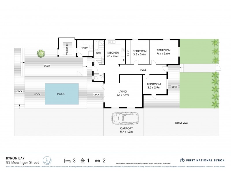 83 Massinger Street, Byron Bay NSW 2481 Floorplan