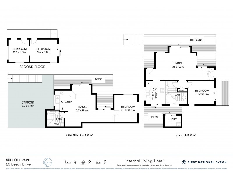 23 Beech Drive, Suffolk Park NSW 2481 Floorplan