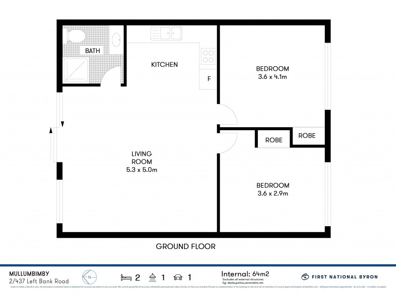 2/437 Left Bank Road, Mullumbimby NSW 2482 Floorplan